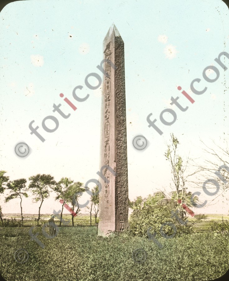 Obelisk in Heliopolis | Obelisk in Heliopolis - Foto foticon-simon-008-016.jpg | foticon.de - Bilddatenbank für Motive aus Geschichte und Kultur